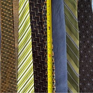 Ike Behar, Nordstrom Brown, Green, & Blue Tie Collection (15 total, most silk)